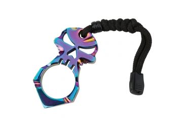 Image of Black Legion Skull Kubaton Point Rainbow,2.75x1.5in BV297