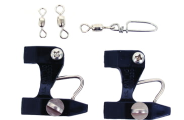 Image of Black Marine RC70 Kite Release Clip Kit/Black w/2 pre-drilled clips #5 #7 Swivels &amp; Snap Swivels, RC70