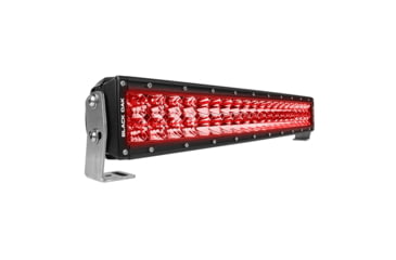 Image of Black Oak LED Curved Double Row Combo Red LED Predator Hunting Light Bar, 20in, Black, 20CR-D3OS