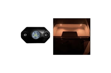 Image of Black Oak LED Rock Accent LED Light, Black Housing, Amber, RL-A