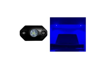Image of Black Oak LED Rock Accent LED Light, Black Housing, Blue, RL-B
