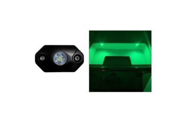 Image of Black Oak LED Rock Accent LED Light, Black Housing, Green, RL-G
