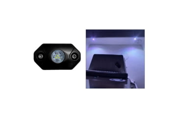 Image of Black Oak LED Rock Accent LED Light, Black Housing, White, RL-W