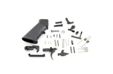 Image of Black Rain Ordnance Lower Parts Kit GI Trigger, Black BRO-LPK-GI