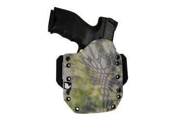 Image of Black Rhino Concealment Tactical Carrier OWB Holster System w/ Light Holster - FN, Model FNS 9 Compact, Left Handed Shooter, Cant 0 Degrees, Kryptek Altitude, 191204306200