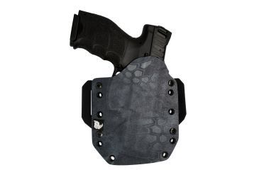 Image of Black Rhino Concealment Tactical Carrier OWB Holster System w/ Light Holster - FN, Model FNS 9 Compact, Left Handed Shooter, Cant 0 Degrees, Kryptek Typhon, 191204306262