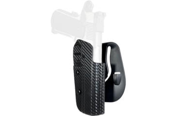 Image of Black Scorpion Outdoor Gear 1911 4.25in w/o Rail OWB Kydex Paddle Holster, Right Hand, Carbon Fiber, HC03-PADDLE-19114CFRH