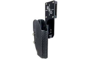 Image of Black Scorpion Outdoor Gear 1911 5in Pro Heavy Duty Competition Holster, Left Hand, Black Shell / Carbon Fiber, HCD1-USPSABS-1911CFLH