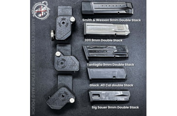 Image of Black Scorpion Outdoor Gear Ambidextrous Double Stack Magazine Pouch, Ambidextrous, Black, MP08-3333-01BK