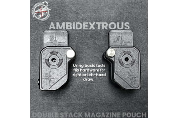 Image of Black Scorpion Outdoor Gear Ambidextrous Double Stack Magazine Pouch, Ambidextrous, Black, MP08-3333-01BK