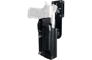 Image of Black Scorpion Outdoor Gear Beretta 92X Performance Pro Heavy Duty Competition Holster, Right, Black/Carbon Fiber, HCD1-USPSABS-B92XCFRH