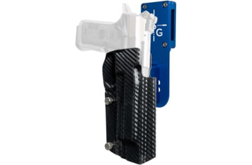 Image of Black Scorpion Outdoor Gear Beretta 92X Performance Pro Heavy Duty Competition Holster, Right, Blue/Carbon Fiber, HCD3-USPSABS-B92XCFRH