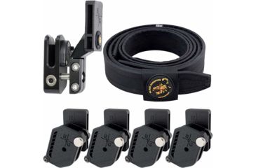 Image of Black Scorpion Outdoor Gear Competition OWB Belt Pistol Magazine Pouch, RH, 2XL,  Black, CO17-BTXXLBK-MPGMBK-HO2011BK