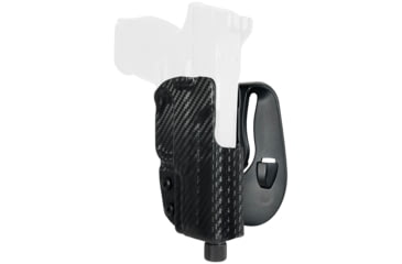 Image of Black Scorpion Outdoor Gear FNH 509 Compact/Midsize OWB Kydex Paddle Holster, Right Hand, Carbon Fiber, HC03-PADDLEFN509CFRH