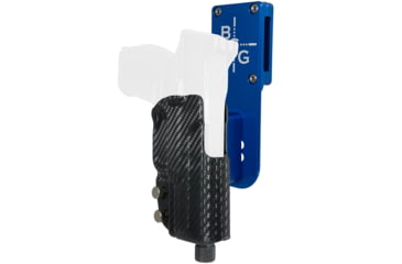 Image of Black Scorpion Outdoor Gear FNH 509 Compact/Midsize Pro Heavy Duty Competition Holster, Right Hand, Blue Shell / Carbon Fiber, HCD3-USPSABS-FN509CFRH