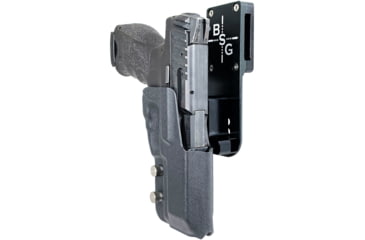 Image of Black Scorpion Outdoor Gear Heckler &amp; Koch VP9 Pro Heavy Duty Competition Holster, Right Hand, Black Shell / Black, HCD1-USPSABS-VP9BKRH