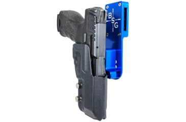 Image of Black Scorpion Outdoor Gear Heckler &amp; Koch VP9 Pro Heavy Duty Competition Holster, Right Hand, Blue Shell / Black, HCD3-USPSABS-VP9BKRH