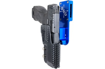Image of Black Scorpion Outdoor Gear Heckler &amp; Koch VP9 Pro Heavy Duty Competition Holster, Right Hand, Blue Shell / Carbon Fiber, HCD3-USPSABS-VP9CFRH