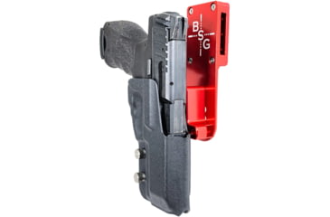 Image of Black Scorpion Outdoor Gear Heckler &amp; Koch VP9 Pro Heavy Duty Competition Holster, Right Hand, Red Shell / Black, HCD2-USPSABS-VP9BKRH