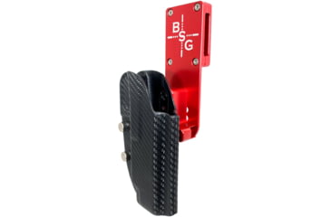 Image of Black Scorpion Outdoor Gear Heckler &amp; Koch VP9 Pro Heavy Duty Competition Holster, Right Hand, Red Shell / Carbon Fiber, HCD2-USPSABS-VP9CFRH
