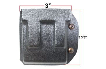 Image of Black Scorpion Outdoor Gear Magazine Pouch, AR-15/ M4/ M16, Standard AR Magazines, Right Hand, OWB, 1.5 - 1.75in Belts, Kydex, Black, MP05-USPSA-BK
