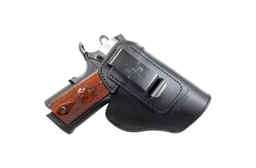 Image of Black Scorpion Outdoor Gear Multi Gun, Leather IWB Holster, Right Hand, 1.5in Belts, Leather, Black, HC12-IWB04-BSGLBKP-BKRH