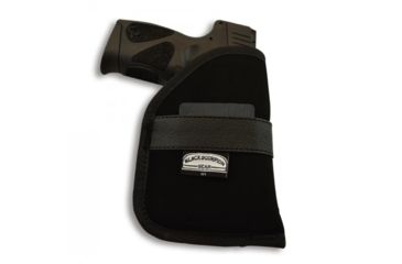 Image of Black Scorpion Outdoor Gear Pocket Holster Ambidextrous W1, Black, Fit Gun 5 shot revolver 2in and most 3.80 guns, HC13-IWB05-BSGPNW1-BKRH