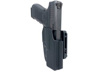 Image of Black Scorpion Outdoor Gear Pro IDPA Competition Holster, Right Hand, GLOCK 17/ 19/ 19X/ 22/ 45, 4.02 - 4.49in Barrel, 1.5 - 1.75in Belts, Kydex, Black, HC03-IDPA-GL17BKRH