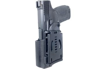 Image of Black Scorpion Outdoor Gear Pro IDPA Competition Holster, Right Hand, Smith &amp; Wesson M&amp;P/ M&amp;P 2.0, 4.25in Barrel, 1.5 - 1.75in Belts, Kydex, Black, HC03-IDPA-MP9BKRH
