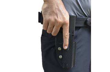 Image of Black Scorpion Outdoor Gear Pro USPSA Competition Holster, Right Hand, CZ Shadow 2, 4.89in Barrel, 1.5 - 1.75in Belts, Kydex, Carbon Fiber, HC04-USPSA-SHADOWIICFRH