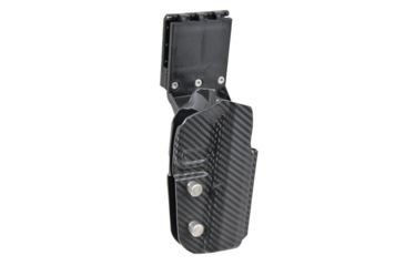 Image of Black Scorpion Outdoor Gear Pro USPSA Competition Holster, Right Hand, Smith &amp; Wesson M&amp;P/ M&amp;P 2.0, 4.25in Barrel, 1.5 - 1.75in Belts, Kydex, Carbon Fiber, HC04-USPSA-MP9CFRH