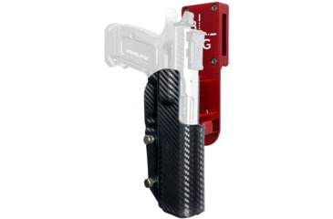 Image of Black Scorpion Outdoor Gear SAR K-12 Sport Pro Heavy Duty Competition Holster, Right, Red/Carbon Fiber, HCD2-USPSABS-SARK12CFRH