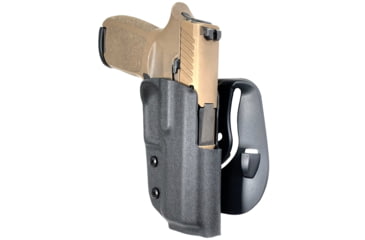 Image of Black Scorpion Outdoor Gear Sig Sauer P320 Compact OWB Kydex Paddle Holster, Right Hand, Black, HC03-PADDLEP3204BKRH