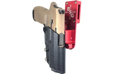 Image of Black Scorpion Outdoor Gear Sig Sauer P320 Compact Pro Heavy Duty Competition Holster, Right Hand, Red Shell / Black, HCD2-USPSABS-P3204BKRH