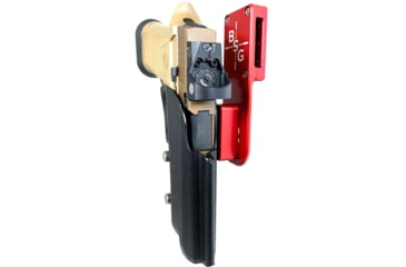 Image of Black Scorpion Outdoor Gear Sig Sauer P320 X5, X5 Legion Pro Heavy Duty Competition Holster, Left Hand, Red Shell / Black, HCD2-USPSABS-P320X5BKLH