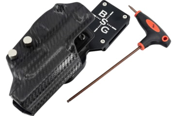 Image of Black Scorpion Outdoor Gear Smith &amp; Wesson M&amp;P9 Competitor Pro Heavy Duty Competition Holster, Black Belt Attachment - Carbon Fiber Holster, HCD1-USPBS-MPCOMPTTCF