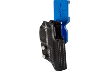 Image of Black Scorpion Outdoor Gear Smith &amp; Wesson M&amp;P9 Competitor Pro Heavy Duty Competition Holster, Blue Belt Attachment - Carbon Fiber Holster, HCD3-USPBS-MPCOMPTTCF