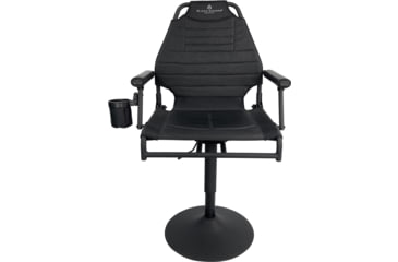 Image of BLACK SIERRA EQUIPMENT HI-LINE Elevated Swivel Chair, Black, HCH-039-BLK-BSE