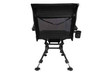 Image of BLACK SIERRA EQUIPMENT Nitro Pro Swivel Chair,Black, HCH-024-BLK-BS