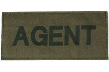Image of Blackhawk! Agent Patch, Black on Green