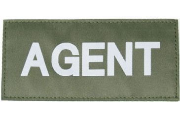 Image of Blackhawk 90IN01 Agent Patch White on Green