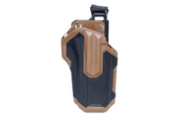 Image of BlackHawk Omnivore Holster, Black/Tan, Non light, Right Hand, 419000BCR