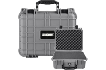 Image of BlackHawk Compact 13.37in Waterproof Gear Hard Case w/Foam, Gray, BH00001-GRA