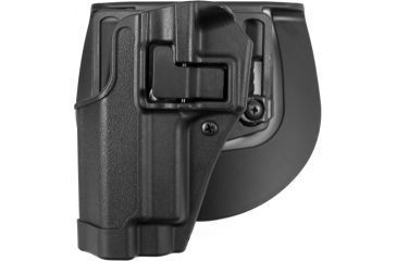 Image of BlackHawk CQC Carbon Fiber SERPA Holster, Matte Finish wBeltloop &amp; Paddle, Sig 220226, Black