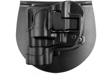 Image of BlackHawk CQC CF Holster w/ BL &amp; Paddle - SERPA- LT- w/Matte Finish Black, S&amp;W J-frame revolver