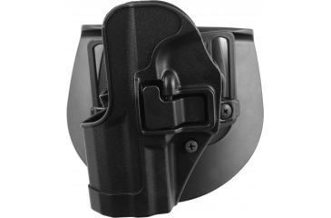 Image of BlackHawk CQC SERPA Beltloop Paddle Holster, Matte Black, Left 410509BKL