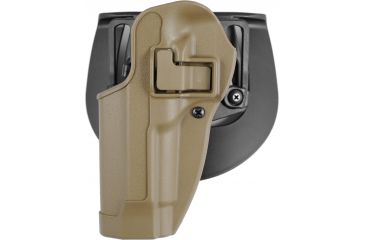 Image of BlackHawk CQC SERPA Beltloop/Paddle Holster, Left, Coyote Tan, 410504CTL