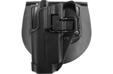 Image of BlackHawk CQC SERPA Holster Beltloop,  Paddle, Left, Matte Black 410510BKL