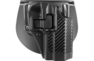 Image of BlackHawk CQC SERPA Holster - Carbon Fiber Black, Sig 228/229, Black 410005BK-R 