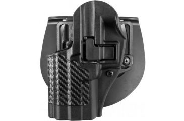 Image of BlackHawk CQC SERPA Holster for SigPro 2022 - Carbon Fiber Black, Black, Left Hand 410008BK-L